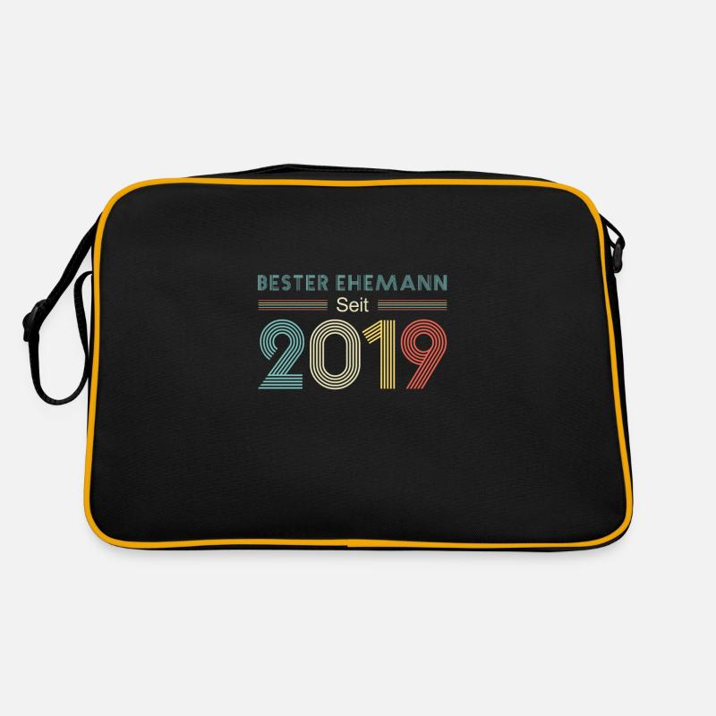 Bester Ehemann Seit 2019 Erster Hochzeitstag 2019 Retro Tasche