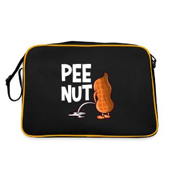PeePeenut Pee Nut drôle d'arachide - Sac Retro - noir/or - Dos