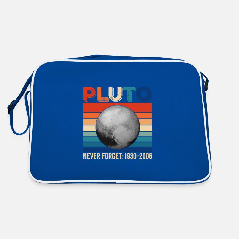 Pluto Never Forget Shirt 1930 - 2006 Planeten Retro Tasche