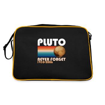 Pluto Never Forget Shirt 1930-2006 planètes - Sac Retro - noir/or - Dos