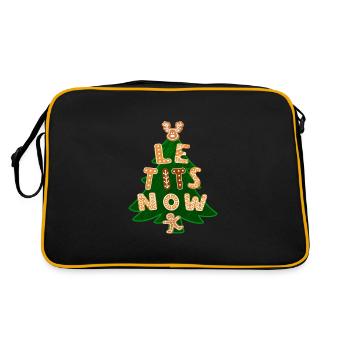 Chemise Le Tits Now - Chemise Let It Snow avec humour - Sac Retro - noir/or - Dos