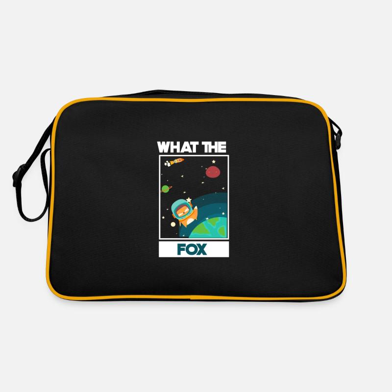 What The Fox / Amazing Fox dans l'espace / astronaute Sac Retro