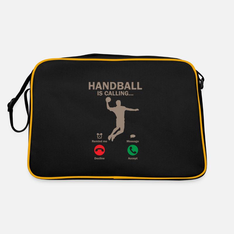 Handball is calling Trainer Hobby Sport Geschenk Retro Tasche