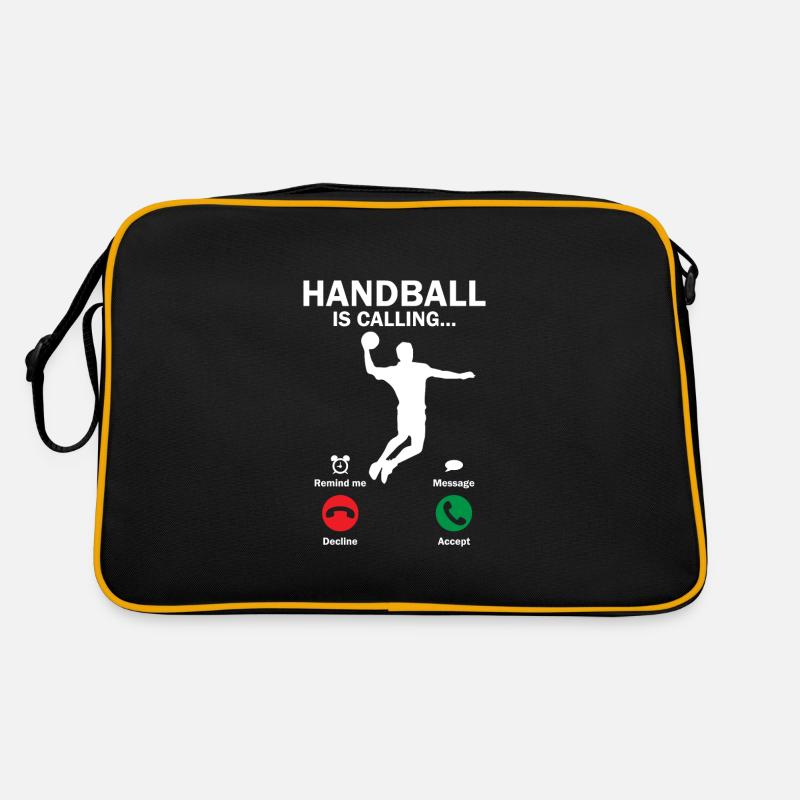 Handball is calling Trainer Hobby Sport Geschenk Retro Tasche
