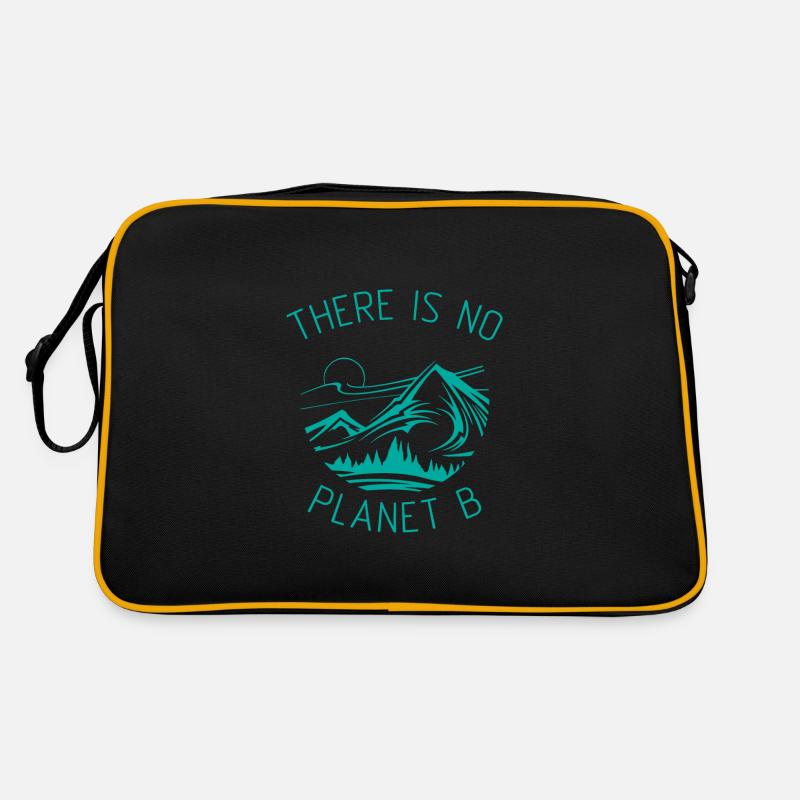 There is no planet B Climate Change Saying Ecology Retro Bag