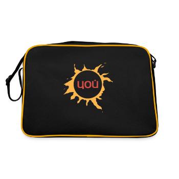 Cinéma Wiktor Zoi Rock Musicien Musique Cadeau - Sac Retro - noir/or - Dos