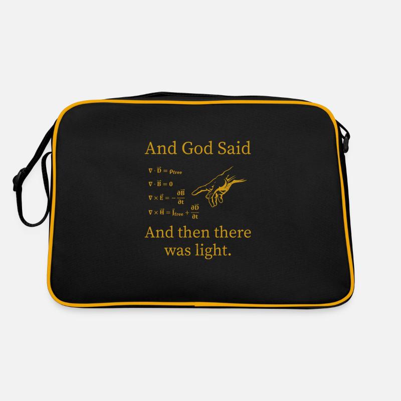 Physik Formel Gleichungen Physiker Geschenk - Retro Tasche - Schwarz/Gold