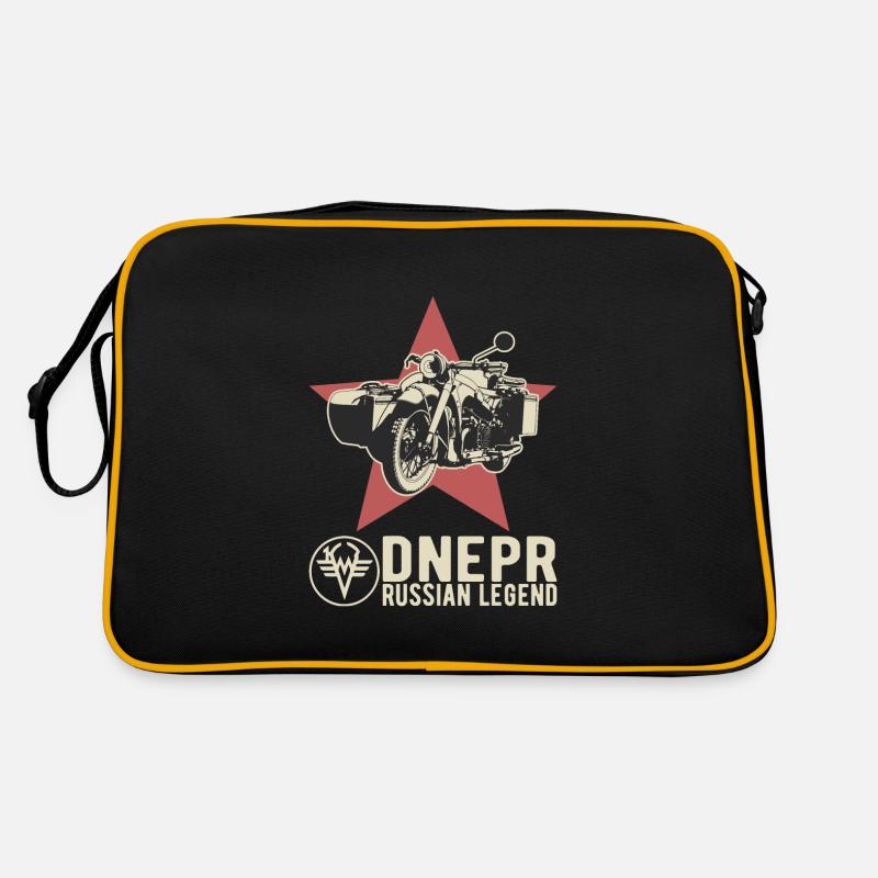 Dnepr Russian Legend Logo Équipe de moto Sac Retro