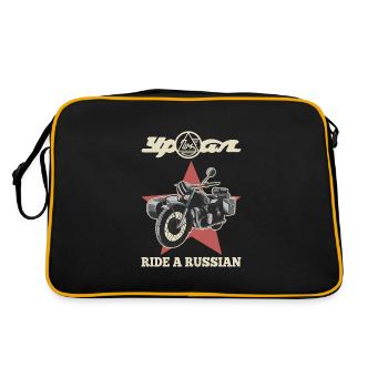 Conduisez une équipe de motos side-car russe de l’Oural - Sac Retro - noir/or - Dos