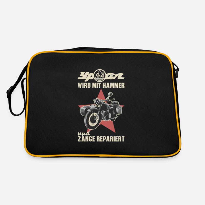 Est réparé avec marteau et pince Ural sidecar Sac Retro