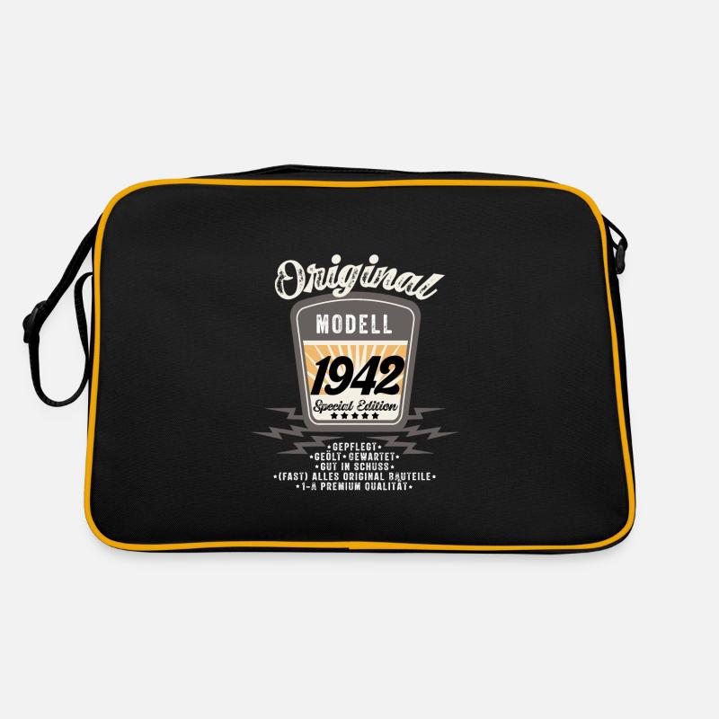 Modèle 1942 Original Oldtimer Badge 80 Anniversaire Sac Retro
