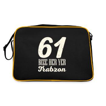 Bize her yer trabzon 61 Crescent with Star - Retro Bag - black/gold - Back