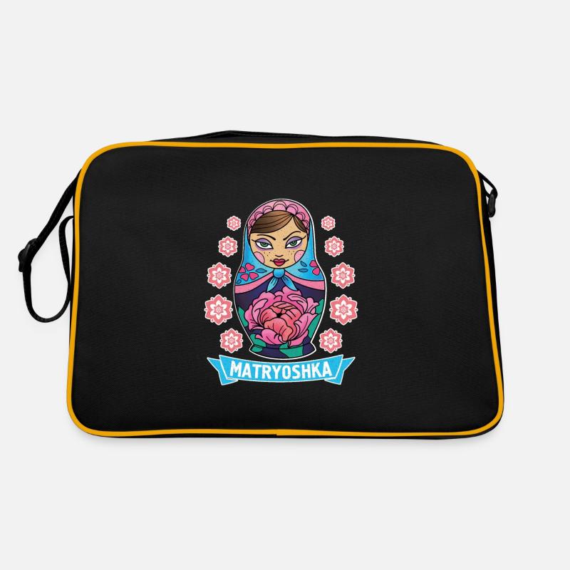 Russie URSS Matryoshka Poupée Uschanka Sac Retro
