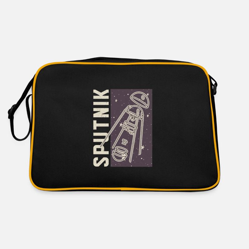 USSR Soviet Stars Gagarin Sputnik Vintage Retro Bag