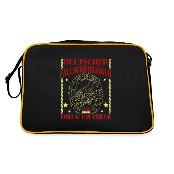 German paratrooper loyal to loyal - Retro Bag - black/gold - Back