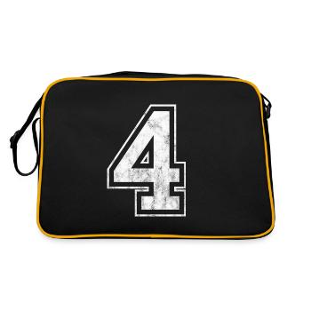 Numéro 4 - Sac Retro - noir/or - Dos