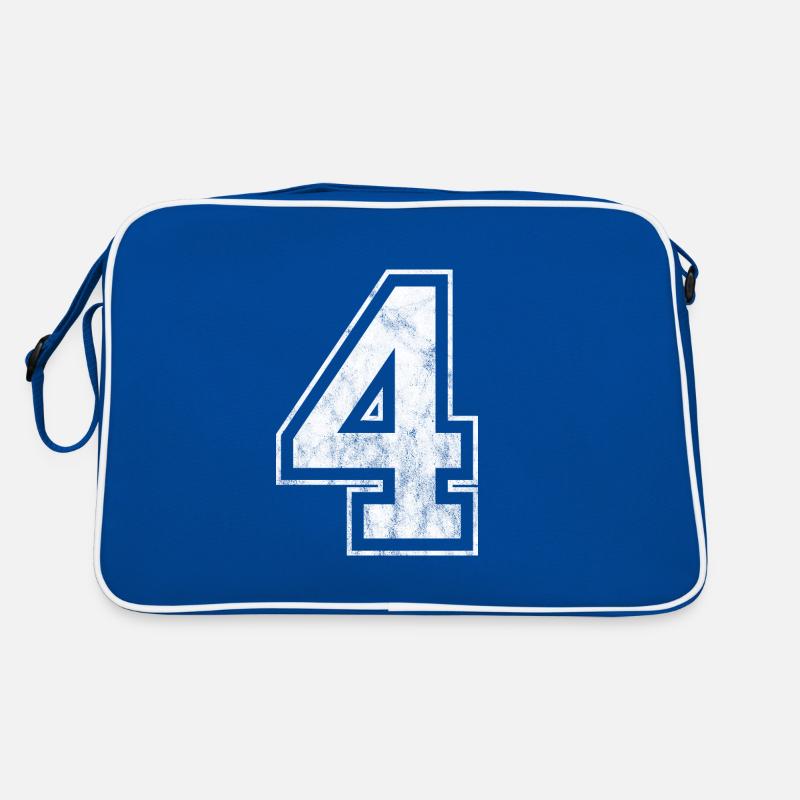 Nummer 4 Retro Tasche