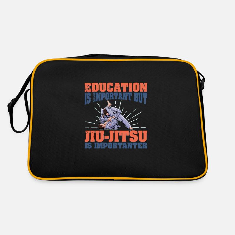 Kampfkunst Brasilien Jiu Jitsu BJJ Geschenk Retro Tasche