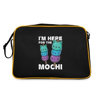 Japanische Küche Dessert Mochigome Mochi - Retro Tasche - Schwarz/Gold - Hinten