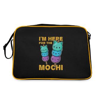 Japanische Küche Dessert Mochigome Mochi - Retro Tasche - Schwarz/Gold - Hinten