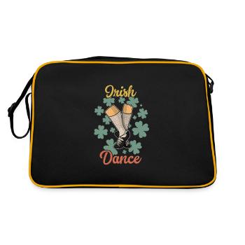 Danse irlandaise Danseur Irlande Clover - Sac Retro - noir/or - Dos