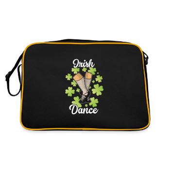 Danse irlandaise Danseur Irlande Clover - Sac Retro - noir/or - Dos