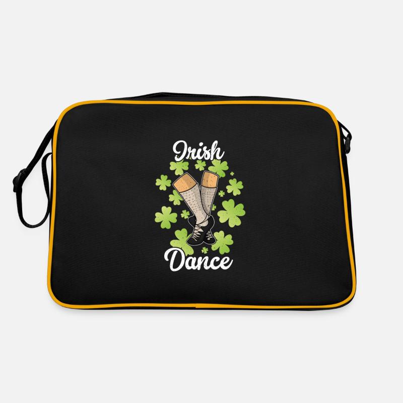 Irish Dance Dancing Dancer Ireland Clover Retro Bag