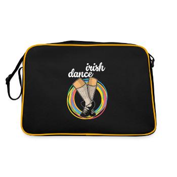 Ireland Irish Dance Dancer Sport Dance School - Retro Bag - black/gold - Back