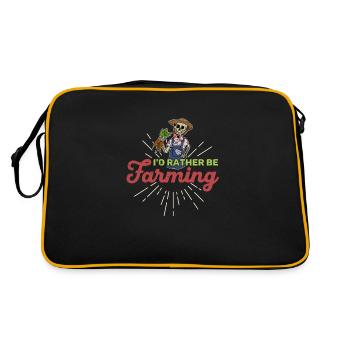 Jardinier récréatif Spooky Halloween Squelette Dicton - Sac Retro - noir/or - Dos