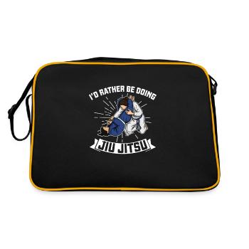 Artiste martial BJJ Jiu Jitsu Arts Martiaux Sports - Sac Retro - noir/or - Dos