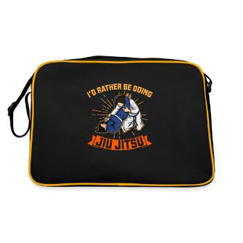 Artiste martial BJJ Jiu Jitsu Arts Martiaux Sports - Sac Retro - noir/or - Dos