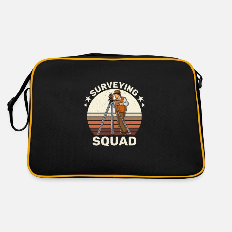 Geodäsie Beruf Landvermesser Ausbildung Retro Tasche