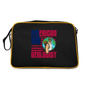 Géoscientifiques Géologie Profession Géologue - Sac Retro - noir/or - Dos