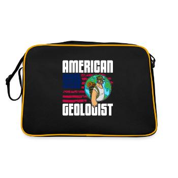 Géoscientifiques Géologie Profession Géologue - Sac Retro - noir/or - Dos