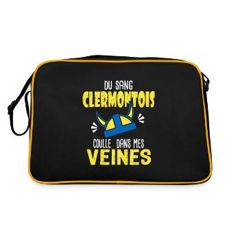 Rugby sang Clermontois supporters clermont Rugby - Sac Retro - noir/or - Dos