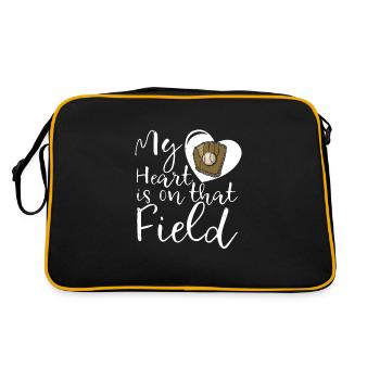 Catcher Gloves Baseball Sport Pitcher - Retro Bag - black/gold - Back