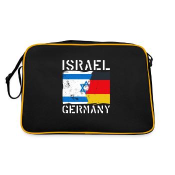 Israel Germany Origin National Flag - Retro Bag - black/gold - Back