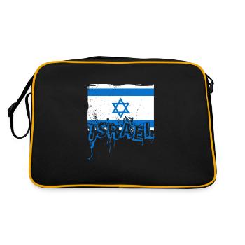 Israel Jerusalem national colors Judaism - Retro Bag - black/gold - Back