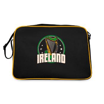 Celtic Harp Ireland Music School Musiciens - Sac Retro - noir/or - Dos