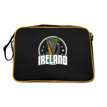 Celtic Harp Ireland Music School Musiciens - Sac Retro - noir/or - Dos