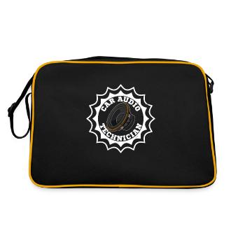 Sound Engineer Subwoofer Sound Analog Music - Retro Bag - black/gold - Back
