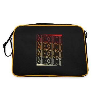 Mexico vacation tequila travel Mexican saying - Retro Bag - black/gold - Back