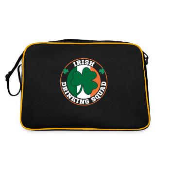 Irish Ireland Origin Flag National Irish - Retro Bag - black/gold - Back