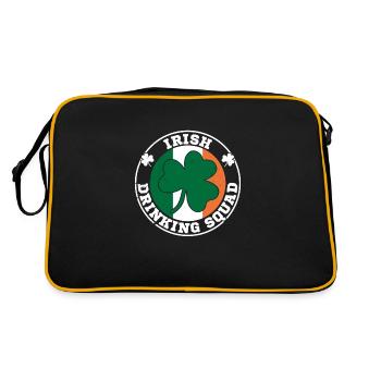 Irish Ireland Origin Flag National Irish - Retro Bag - black/gold - Back