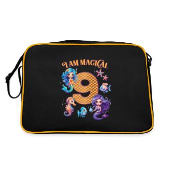 Mermaid Anniversaire 9 ans - Sac Retro - noir/or - Dos