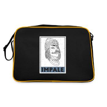 Transylvania Romania Vlad Tepes Balkans - Retro Bag - black/gold - Back