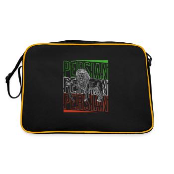 Perse Iran Histoire Lion Iran Cadeau - Sac Retro - noir/or - Dos