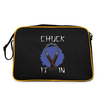 Ninja Weapons Ninjutsu Japan Martial Arts Karate - Retro Bag - black/gold - Back