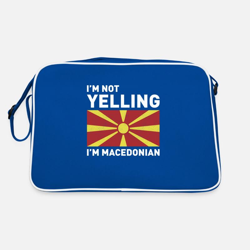 Macédoine Voyage Balkans Drapeau Macédonien Sac Retro
