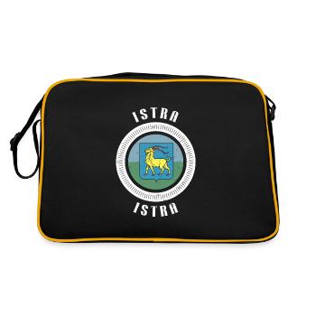 Istria Mirma Pazin Slovenia Balkan Travel Holiday - Retro Bag - black/gold - Back